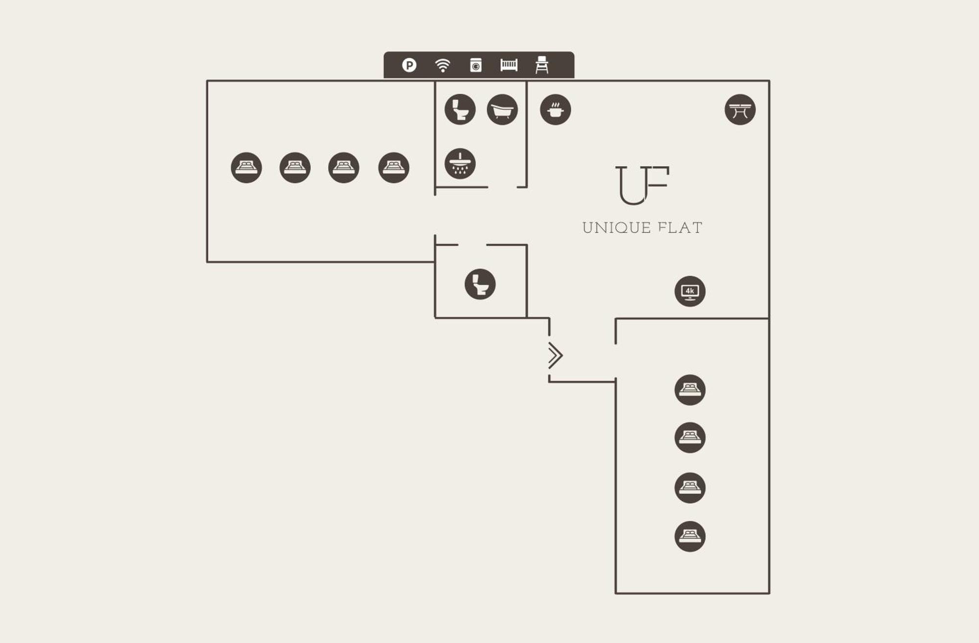 شقة Unique Flat دوسلدورف الغرفة الصورة